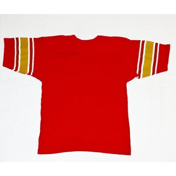 Vintage 1982 USFL Philadelphia Stars Shirt Red Large Jersey Style Single Stitch - Picture 3 of 11